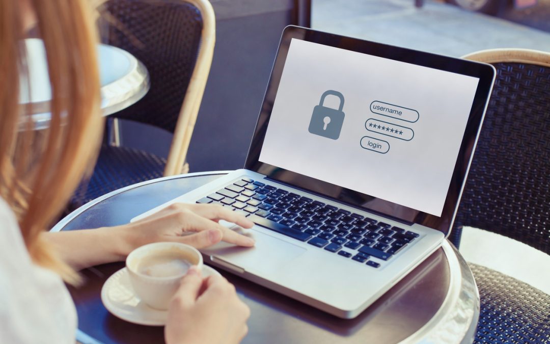 Passwort an einem Notebook eingeben